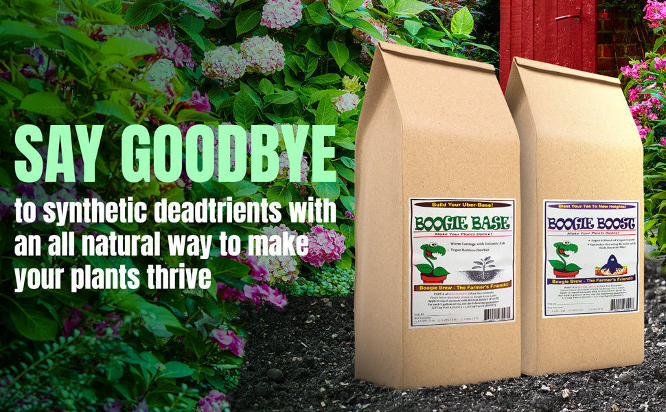 tea fertilizer for plants Boogie Brew 16 lb Heavy Harvest Compost Tea Fertilizer 2-Part, Makes 280 Gallons