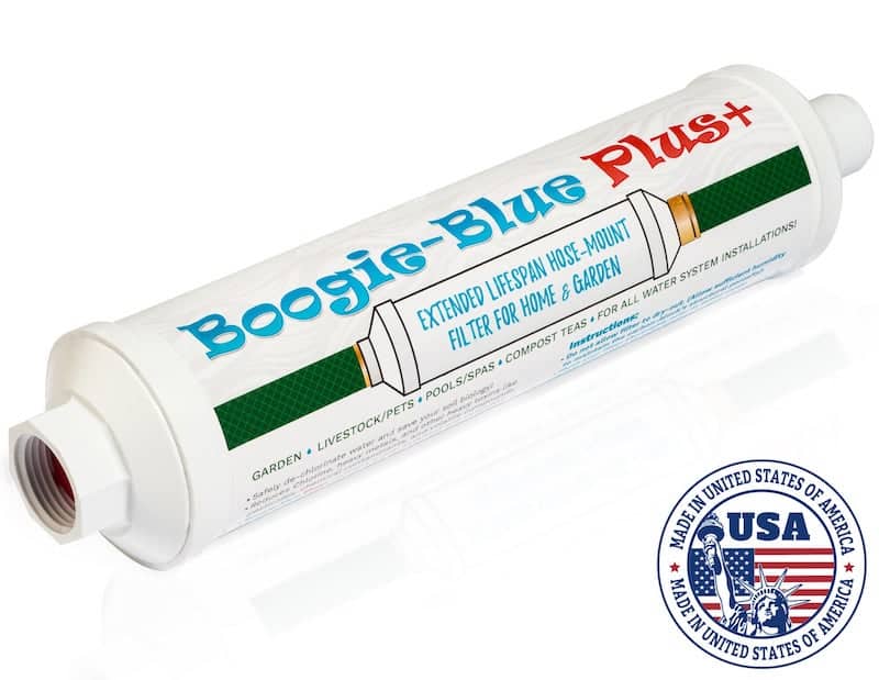 Boogie Blue Plus Garden Hose Water Filter, Outdoor & RV Use, 45k Gallon