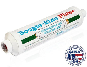 Boogie Blue Plus Garden Hose Water Filter, Outdoor & RV Use, 45k Gallon
