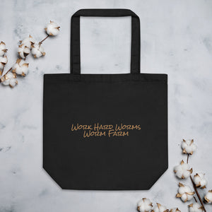 Open image in slideshow, The Work Hard Worms Worm Farm Eco Tote Bag
